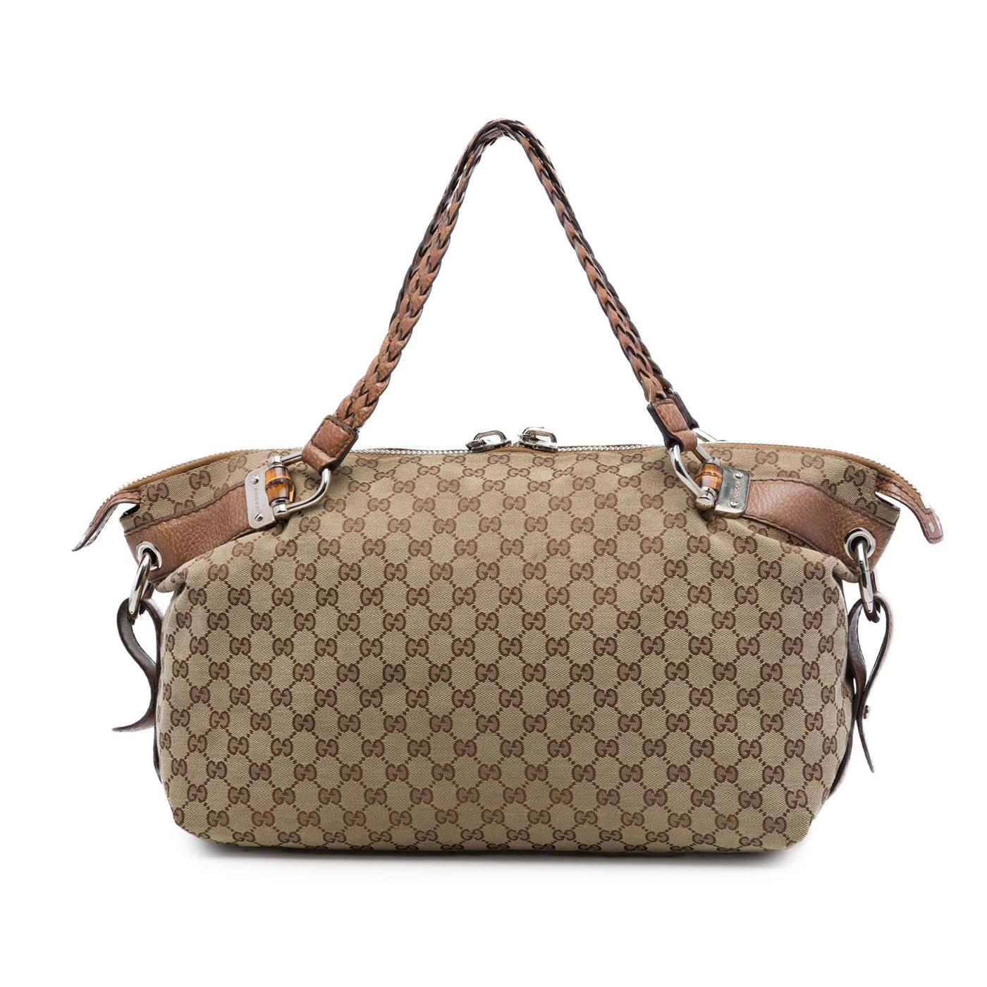 Medium GG Canvas Bamboo Bar Tote - Image 1