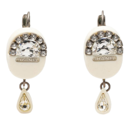 Resin Strass Rain Drop Clip On Earrings - Image 1