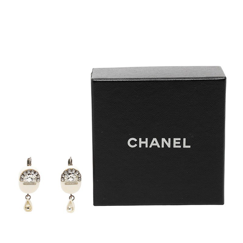 Resin Strass Rain Drop Clip On Earrings - Image 4