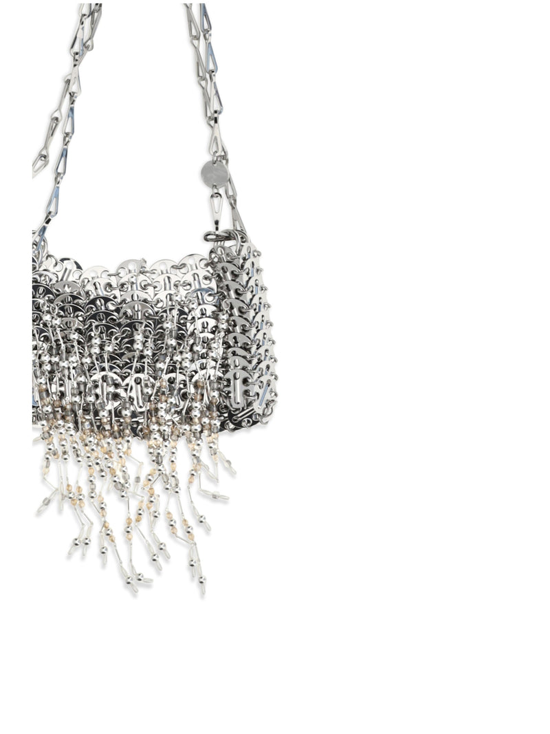 Rabanne Shoulder Bag — Silver Stainless Steel; Brass; Glass