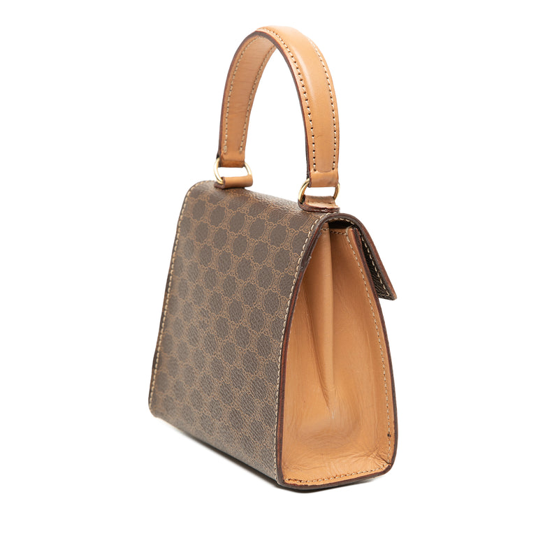 Mini Macadam Coated Canvas Top Handle Bag - Image 2