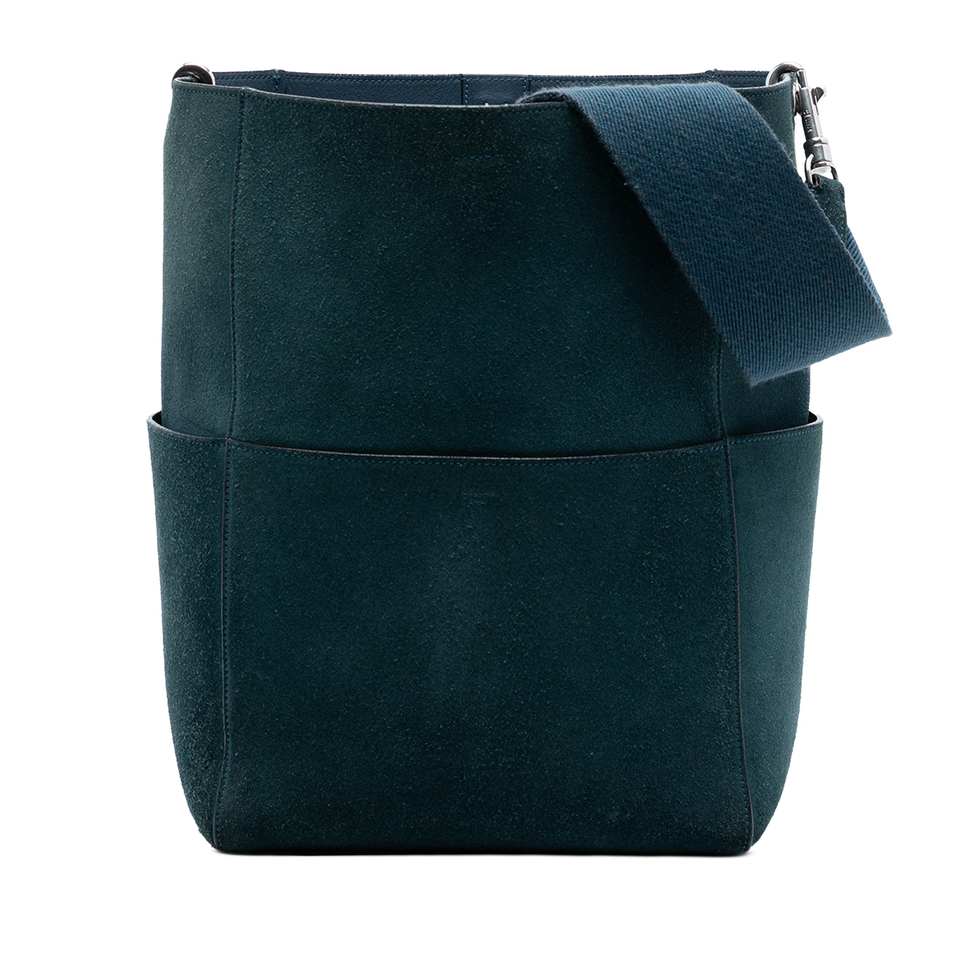 Medium Suede Seau Sangle Bucket Bag - Image 1