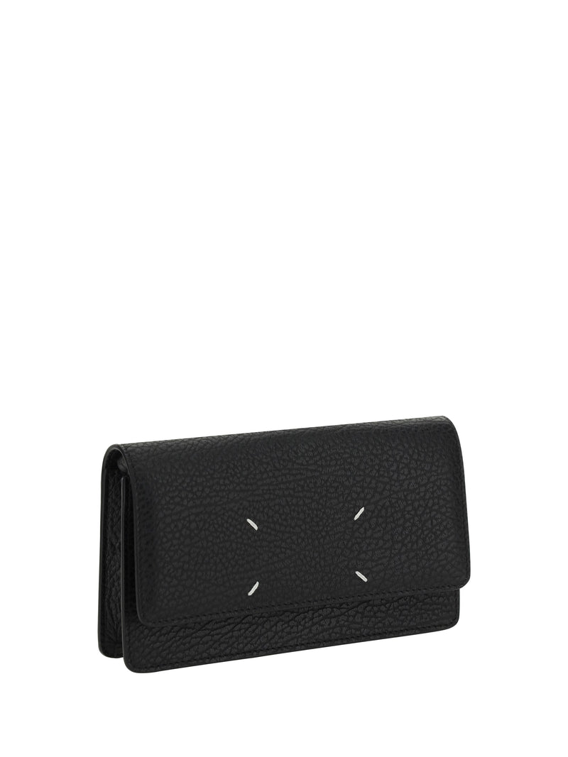 Maison Margiela Grained Leather Wallet — Black Calf Bos Taurus