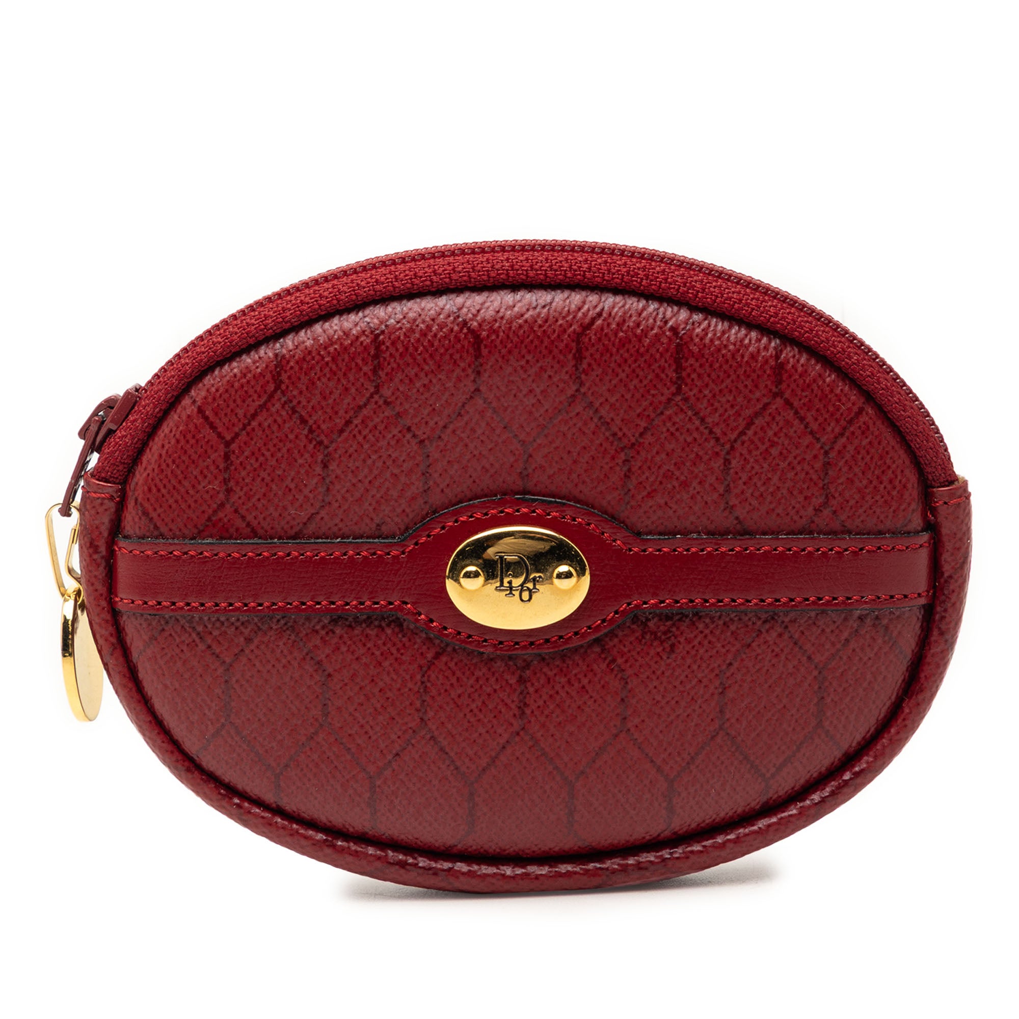 Honeycomb Coated Canvas Coin Pouch - Image 1