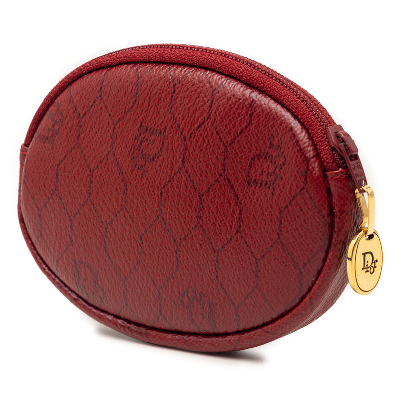 Honeycomb Coated Canvas Coin Pouch - Image 2