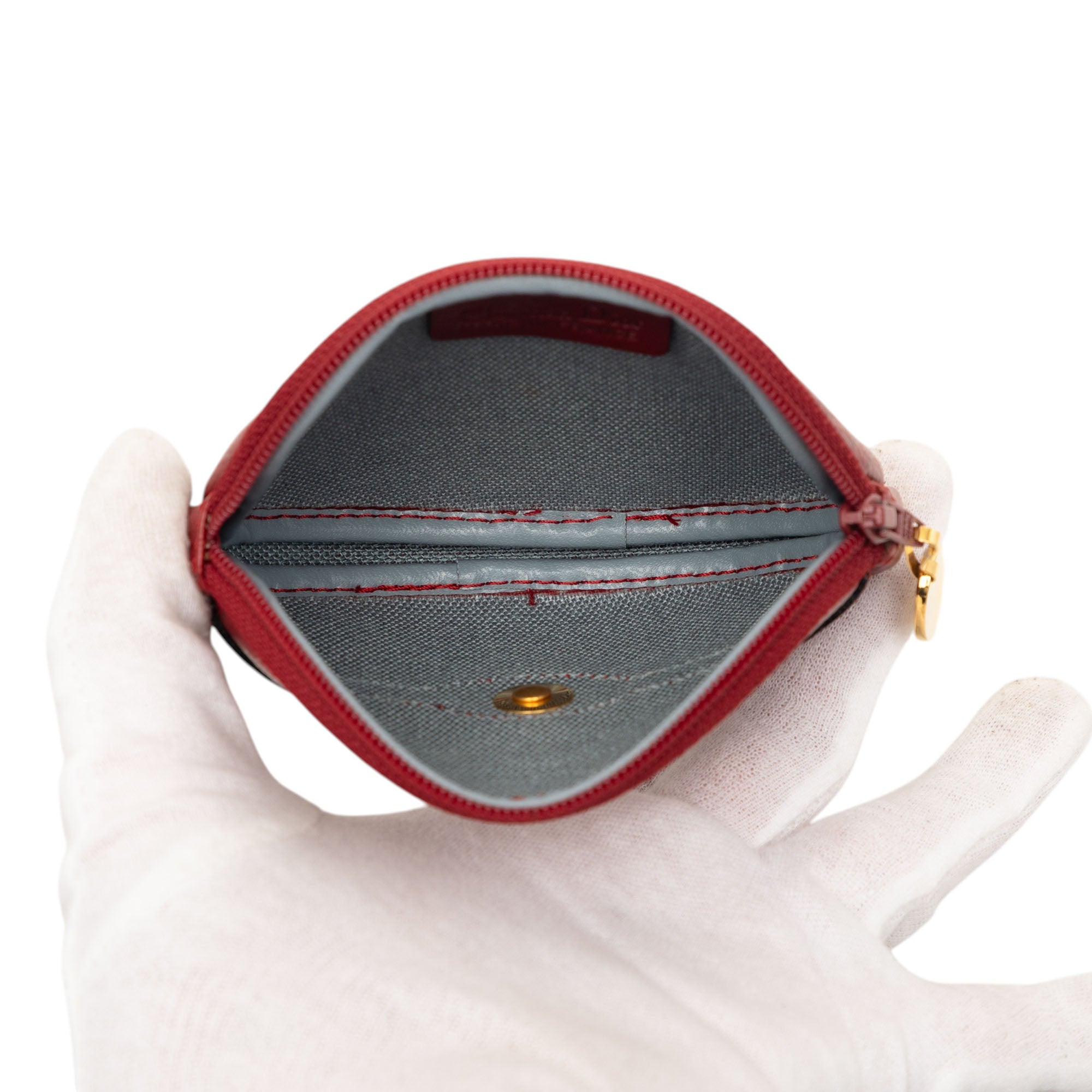 Honeycomb Coated Canvas Coin Pouch - Image 4