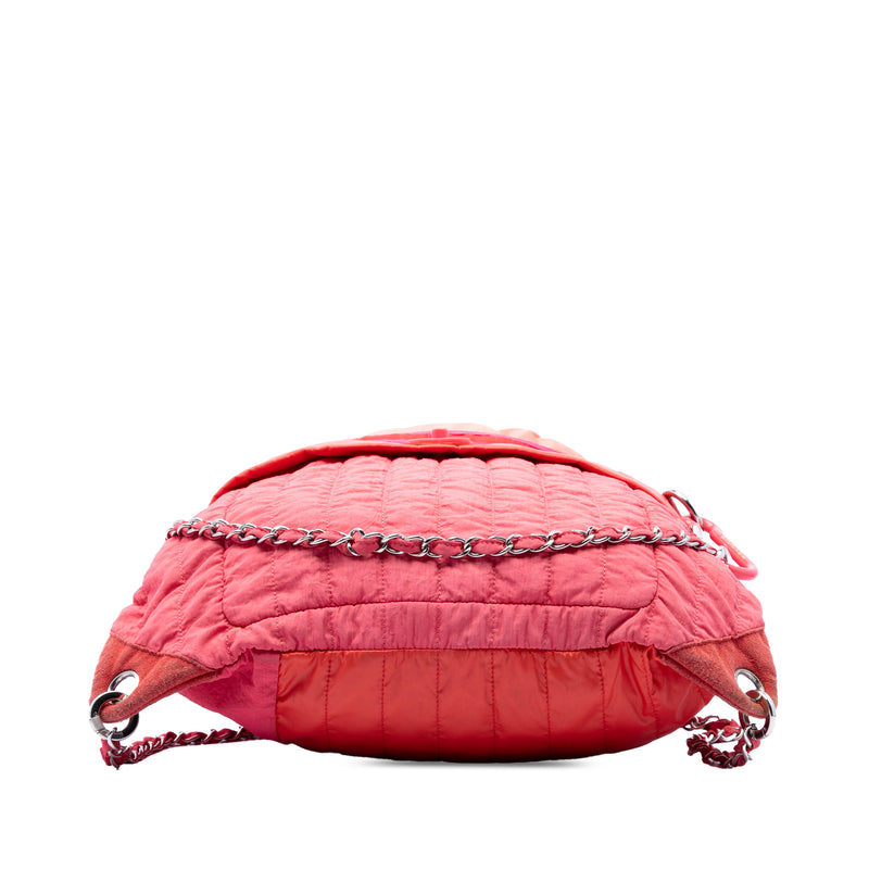 Large CC Multicolor Vertical Quilted Nylon Coco Neige Convertible Backpack - Image 3