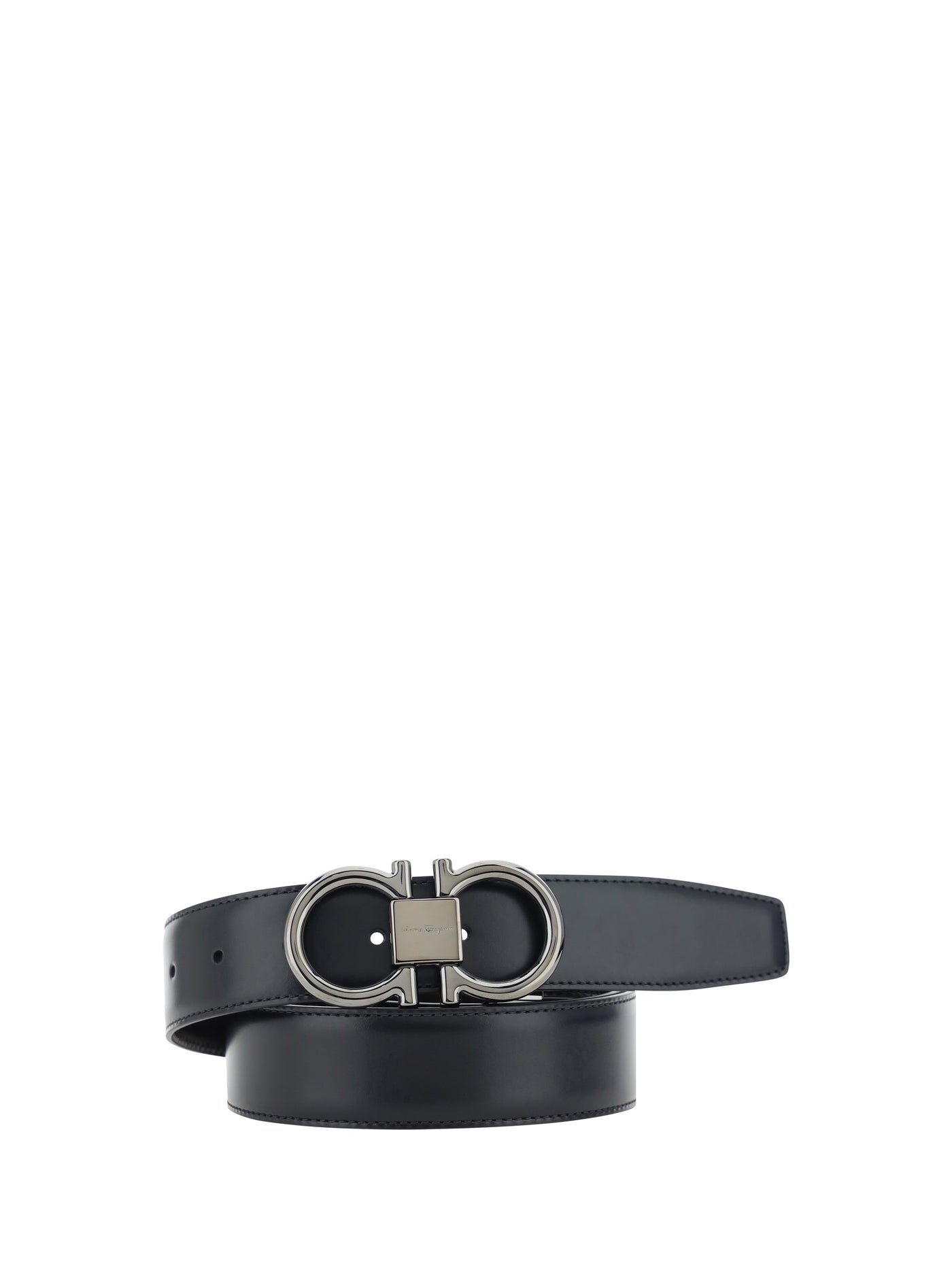 Ferragamo Belt — Black Calf Leather Bos Taurus