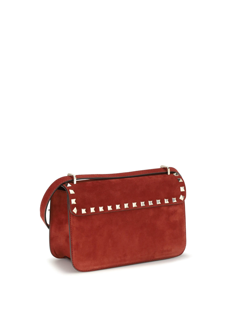 Valentino Garavani Shoulder Bag — Red Suede