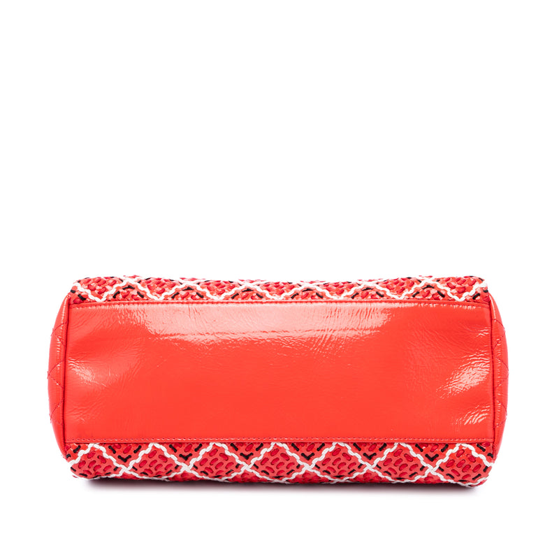Small Patent Stitch Just Mademoiselle Bowling Bag - Image 3