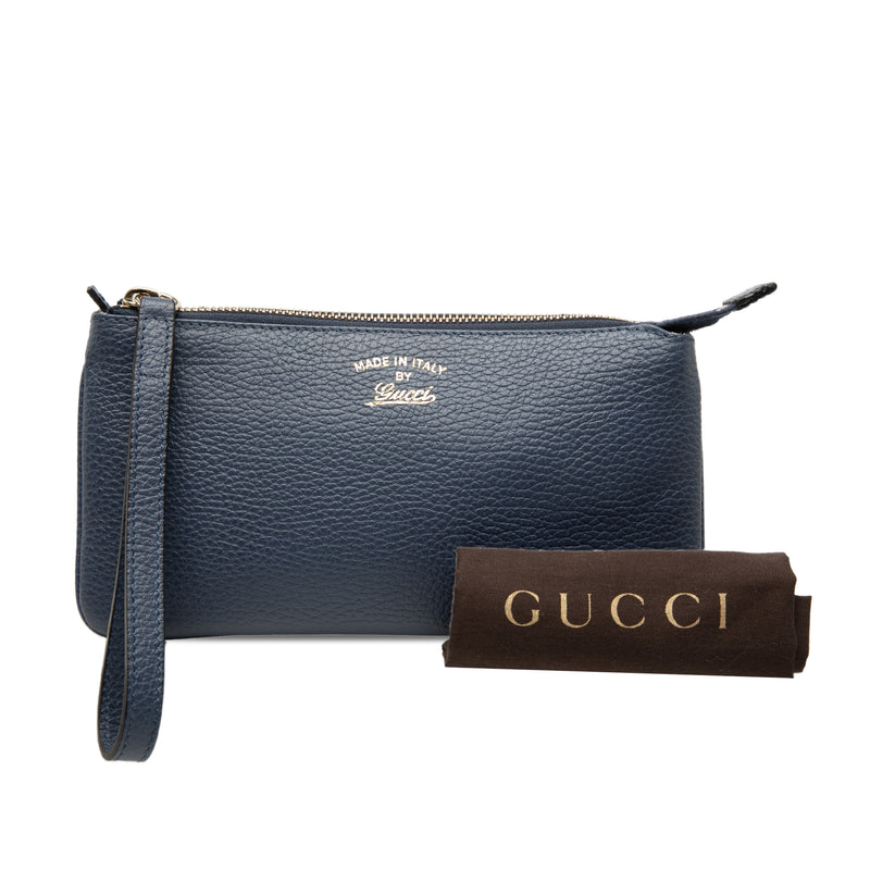 Pebbled Leather Swing Wristlet Pouch - Image 8