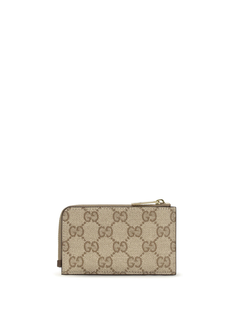 Gucci Gg Coated Canvas Cardholder — Multicolor Cotton Wallet