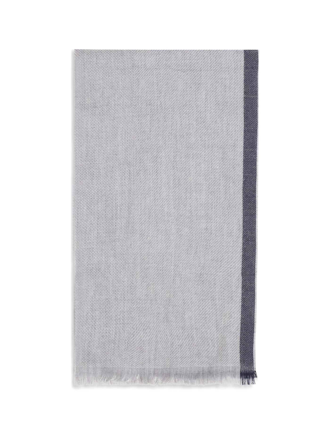 Brunello Cucinelli Cashmere Scarf — Gray Scarfs