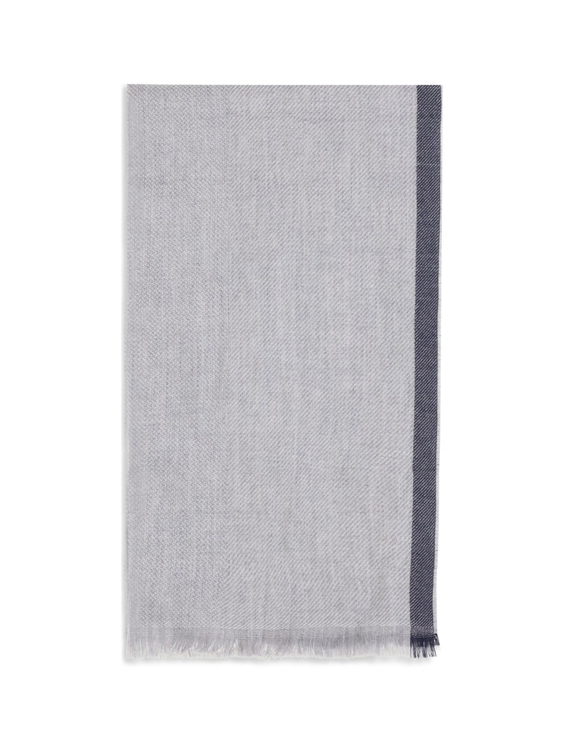 Brunello Cucinelli Cashmere Scarf — Gray (capra Hircus) Scarfs