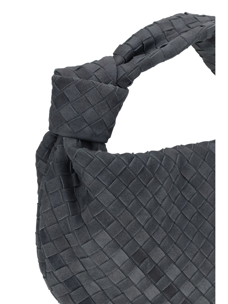 Bottega Veneta Jodie Shoulder Bag — Gray Lambskin