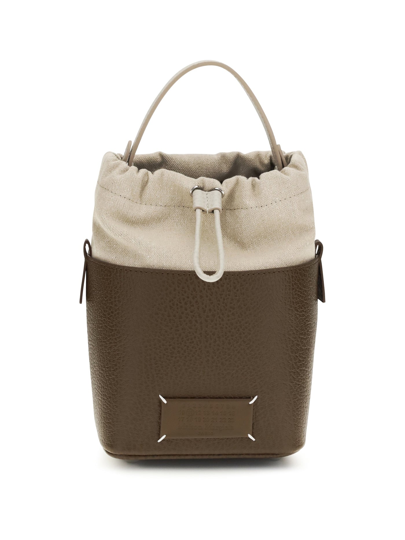 Maison Margiela 5ac Bucket Bag — Beige Calf Leather Bos Taurus