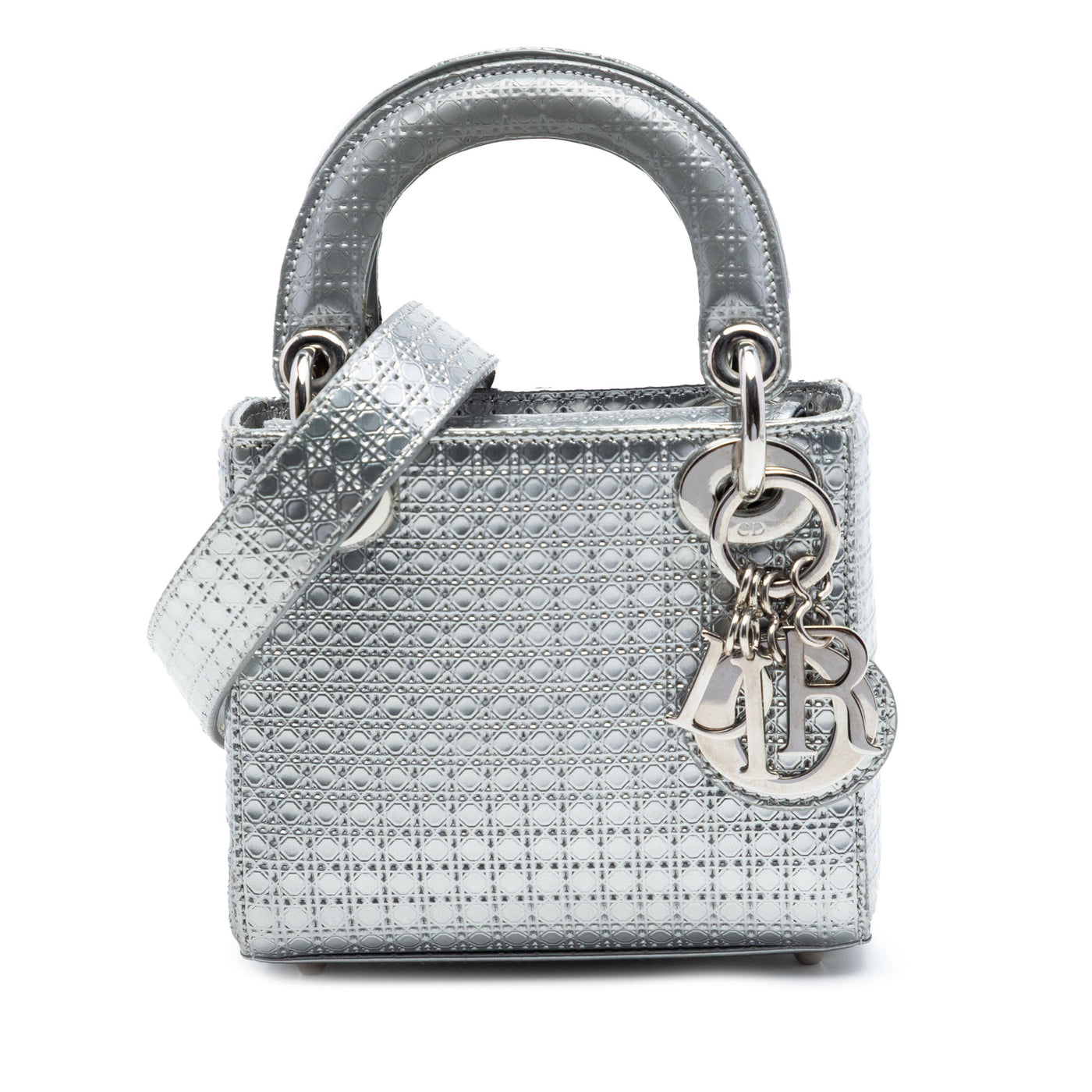 Micro Metallic Patent Microcannage Lady Dior - Image 1