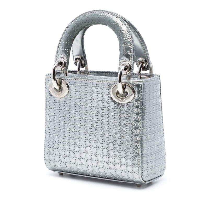 Micro Metallic Patent Microcannage Lady Dior - Image 2