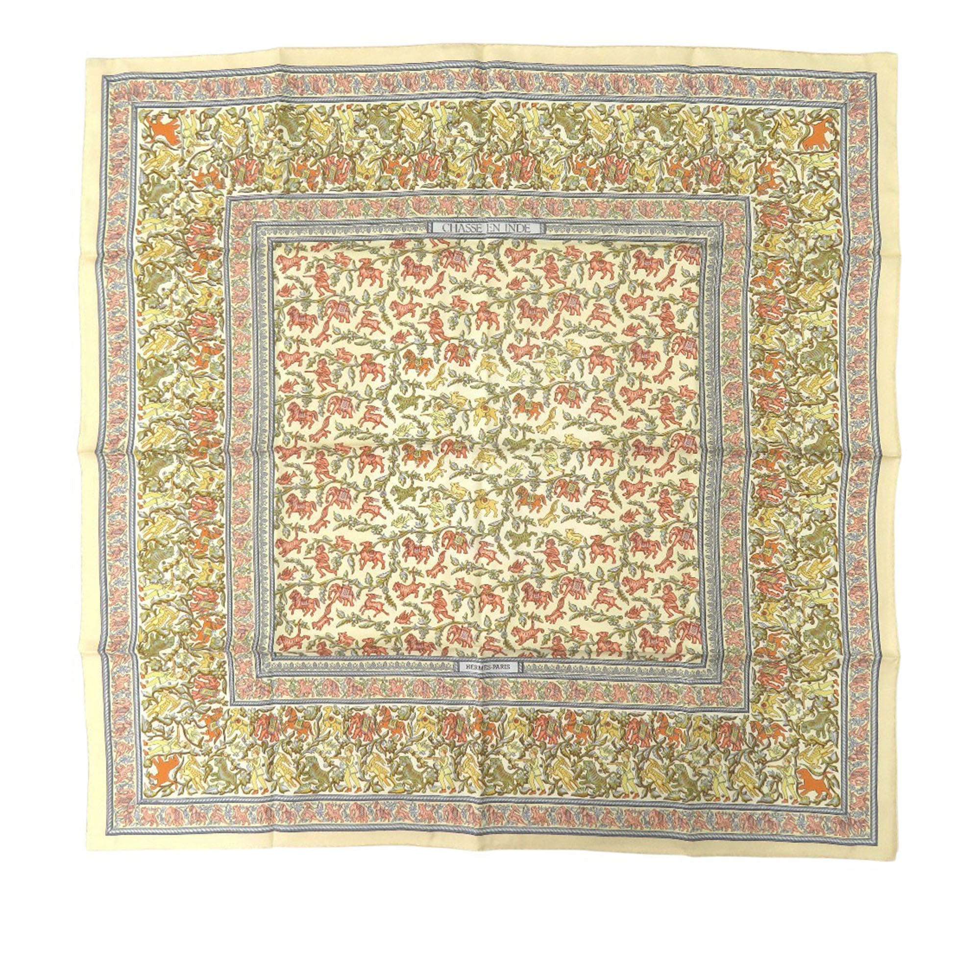 Chasse En Inde Silk Scarf 90 - Image 1