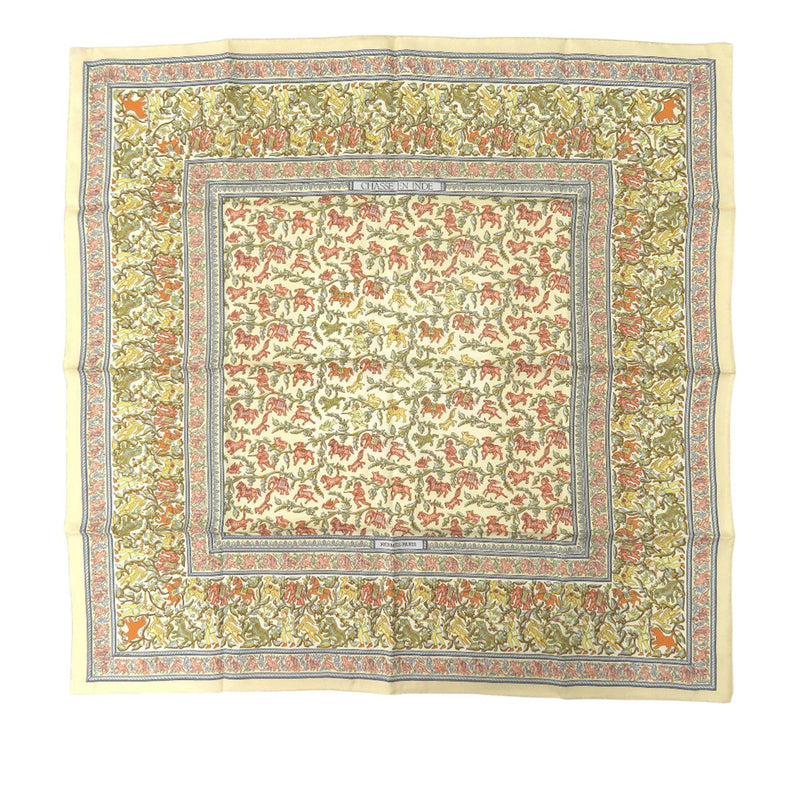 Chasse En Inde Silk Scarf 90