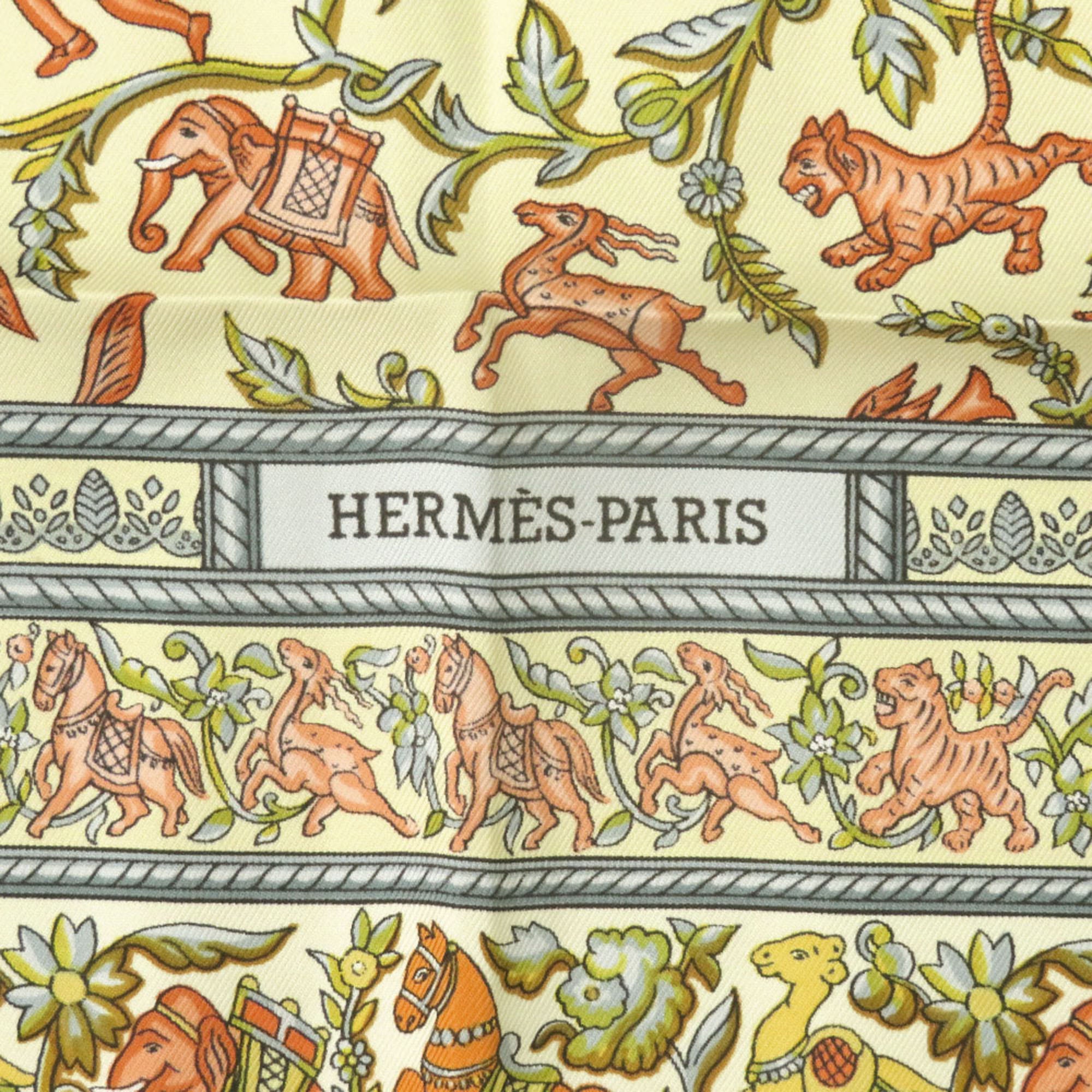 Chasse En Inde Silk Scarf 90 - Image 3