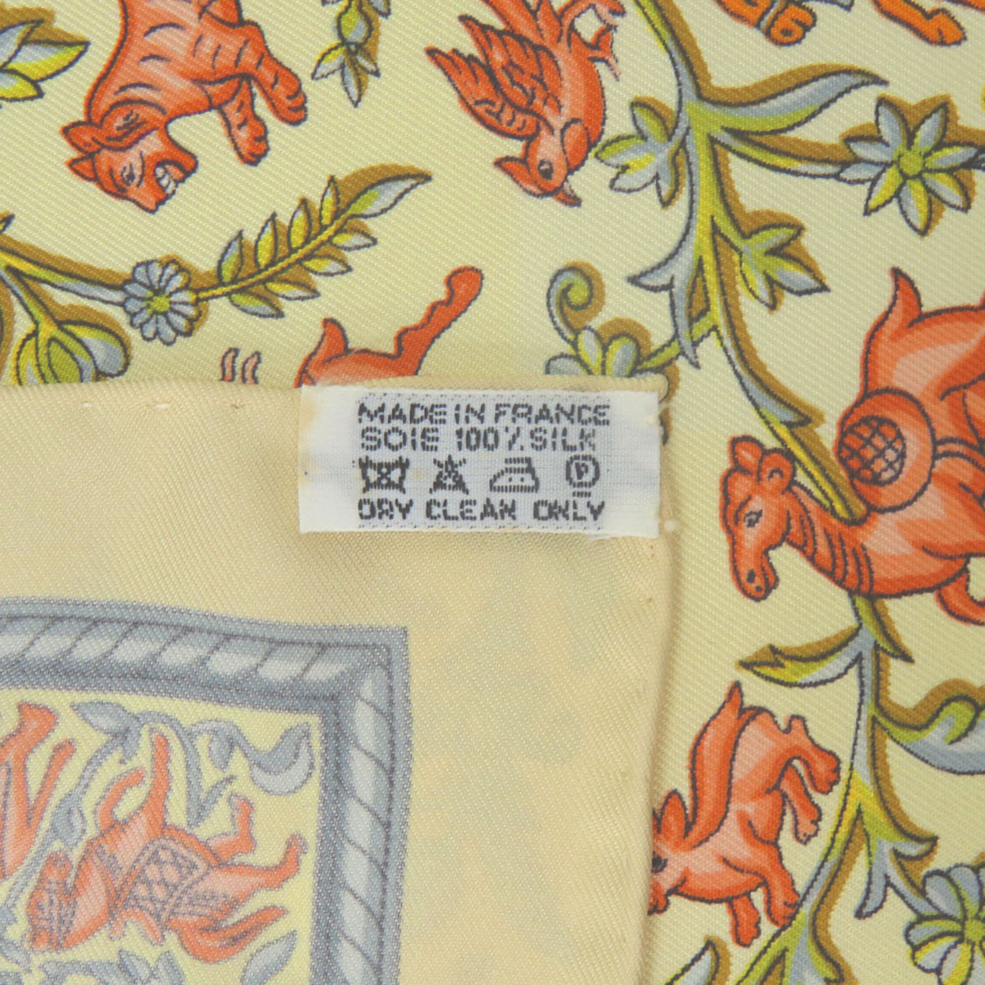 Chasse En Inde Silk Scarf 90 - Image 4