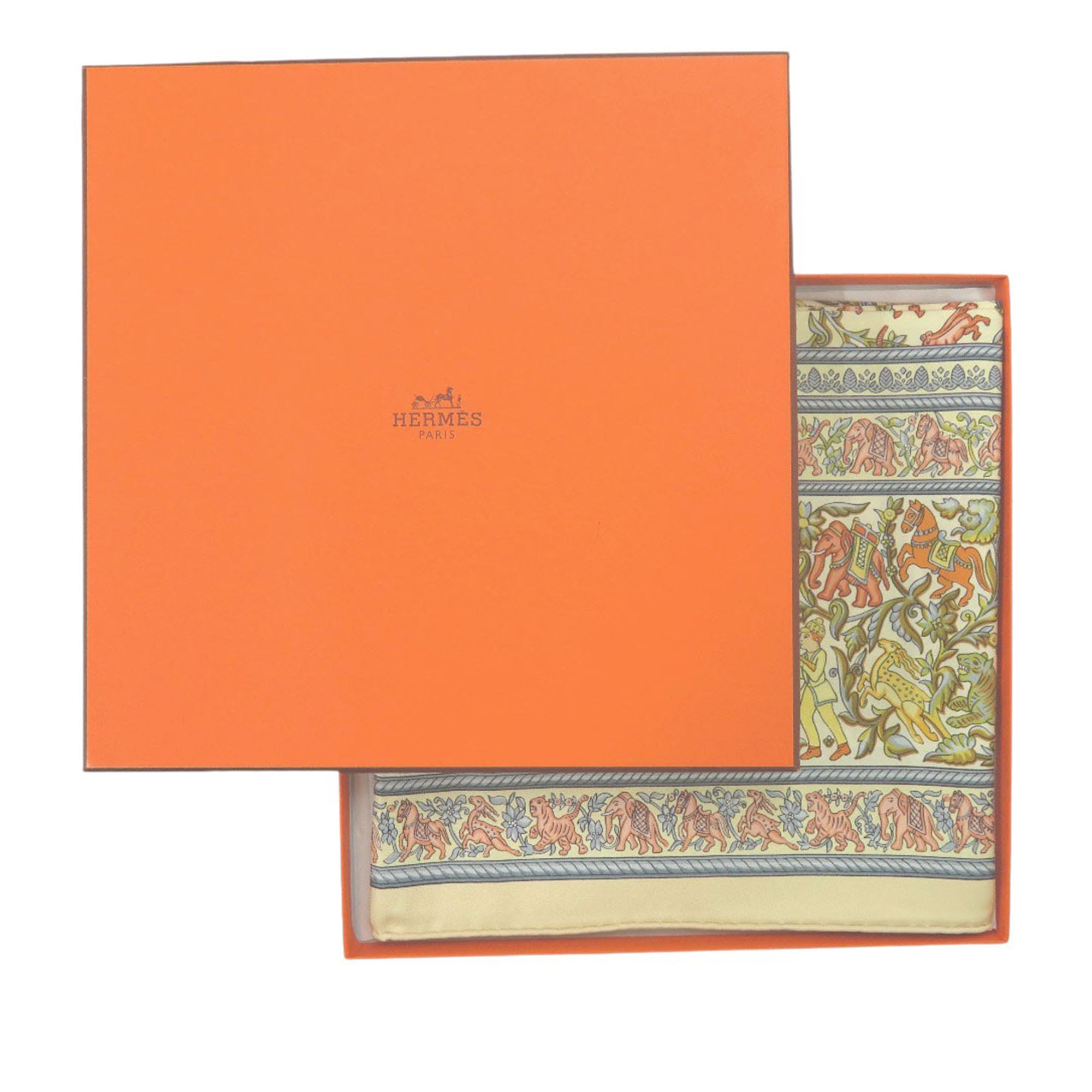 Chasse En Inde Silk Scarf 90 - Image 5