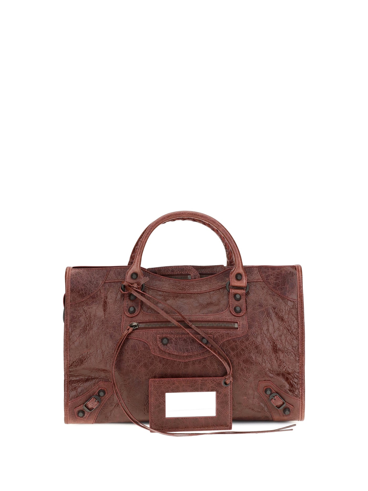 Balenciaga Le City Shoulder Bag — Red Lamb Ovis Aries