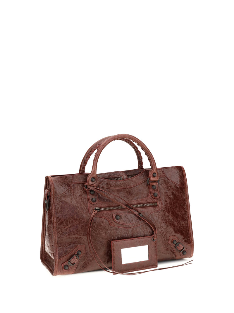 Balenciaga Le City Shoulder Bag — Red Lamb Ovis Aries