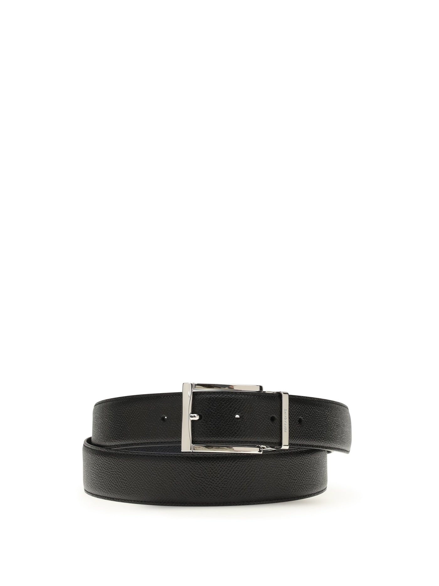 Ferragamo Reversible Calf Leather Belt — Blue Bos Taurus