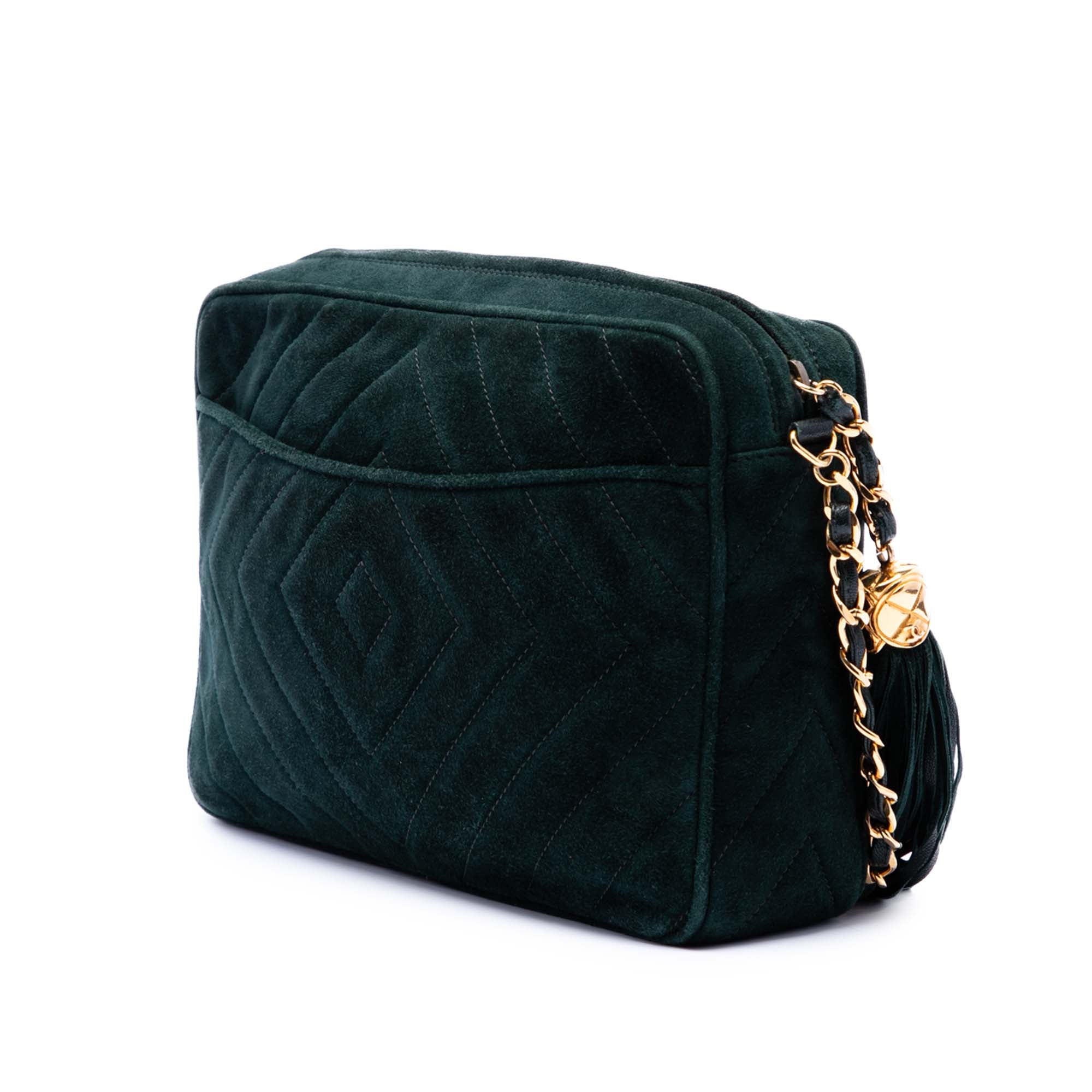 CC Chevron Suede Tassel Camera Bag - Image 2
