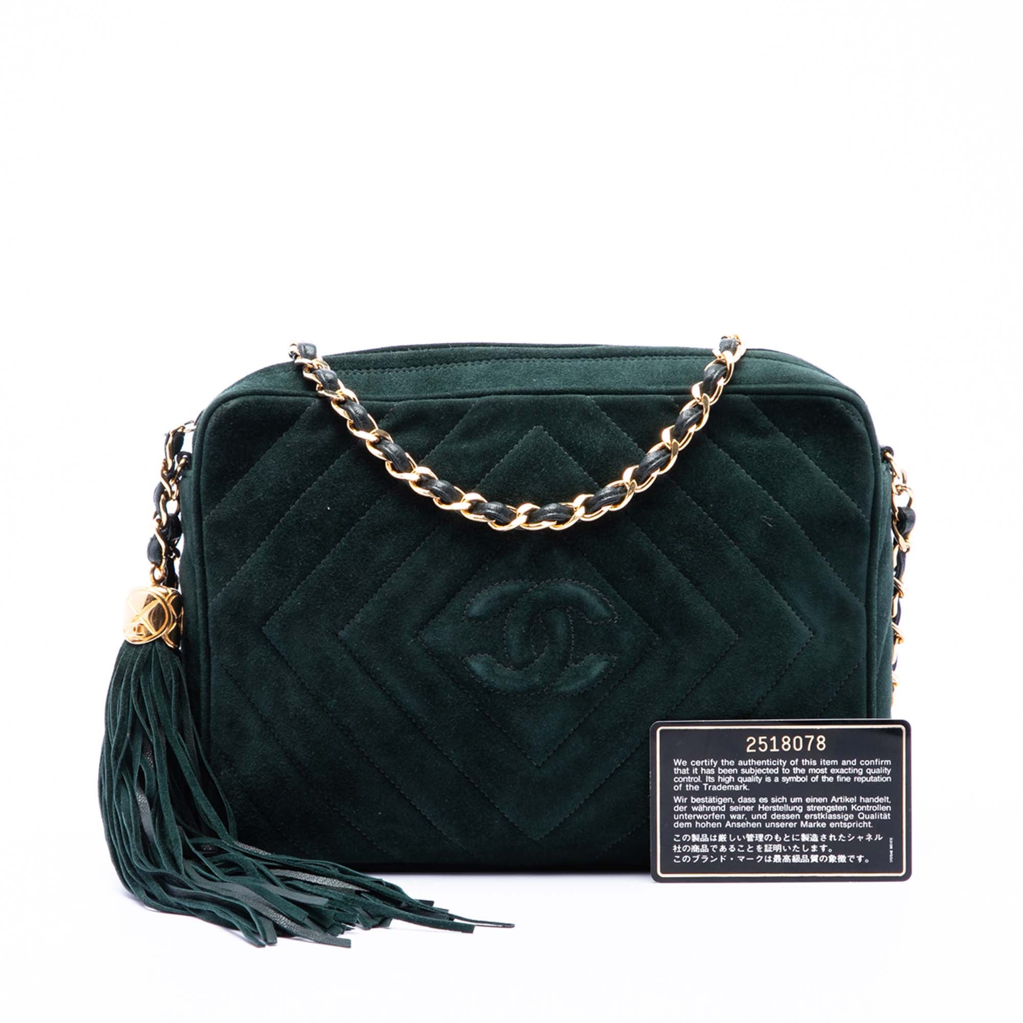 CC Chevron Suede Tassel Camera Bag - Image 7