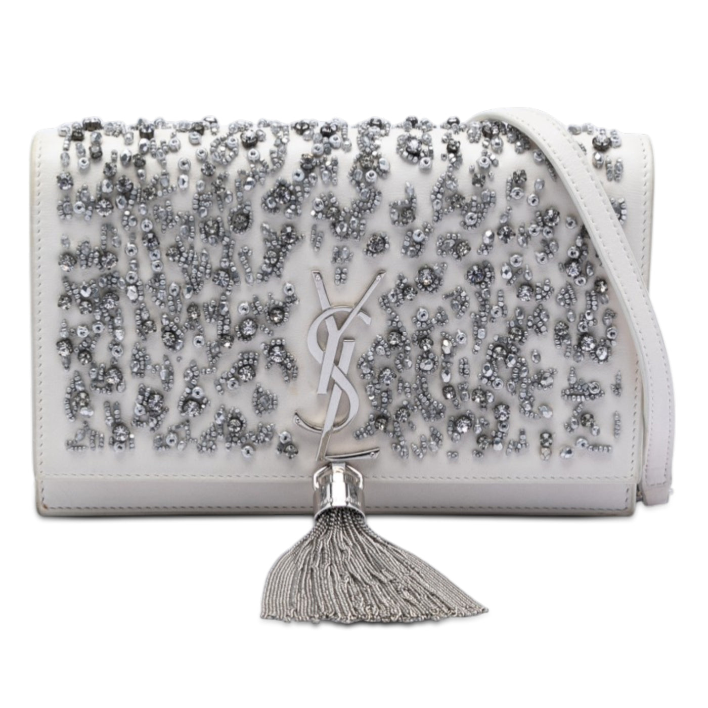 Beaded Calfskin Monogram Kate Tassel Wallet on Chain - Image 1
