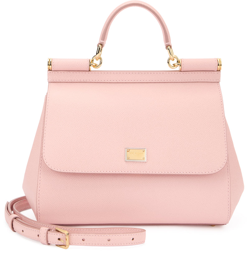 Dolce & Gabbana Bb6002 Top Handle Sicily Bag — Pink Viscose
