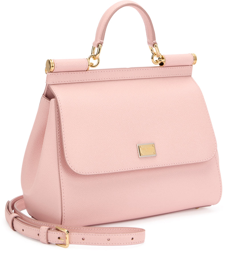 Dolce & Gabbana Bb6002 Top Handle Sicily Bag — Pink Viscose