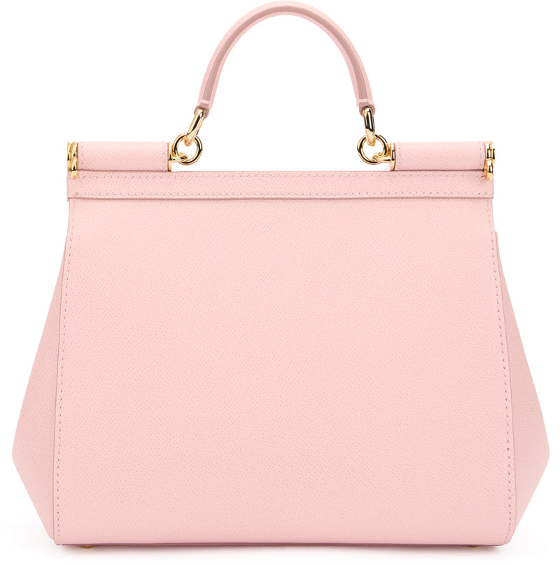 Dolce & Gabbana Bb6002 Top Handle Sicily Bag — Pink Viscose
