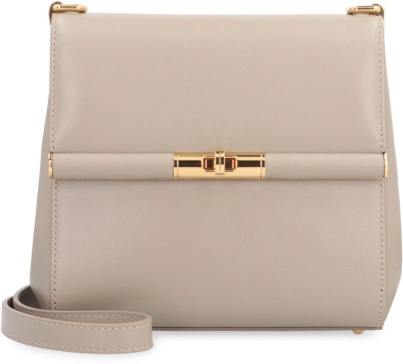 Dolce & Gabbana City Marlene Crossbody Bag — Taupe Calf Leather