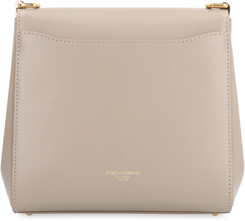 Dolce & Gabbana City Marlene Crossbody Bag — Taupe Calf Leather