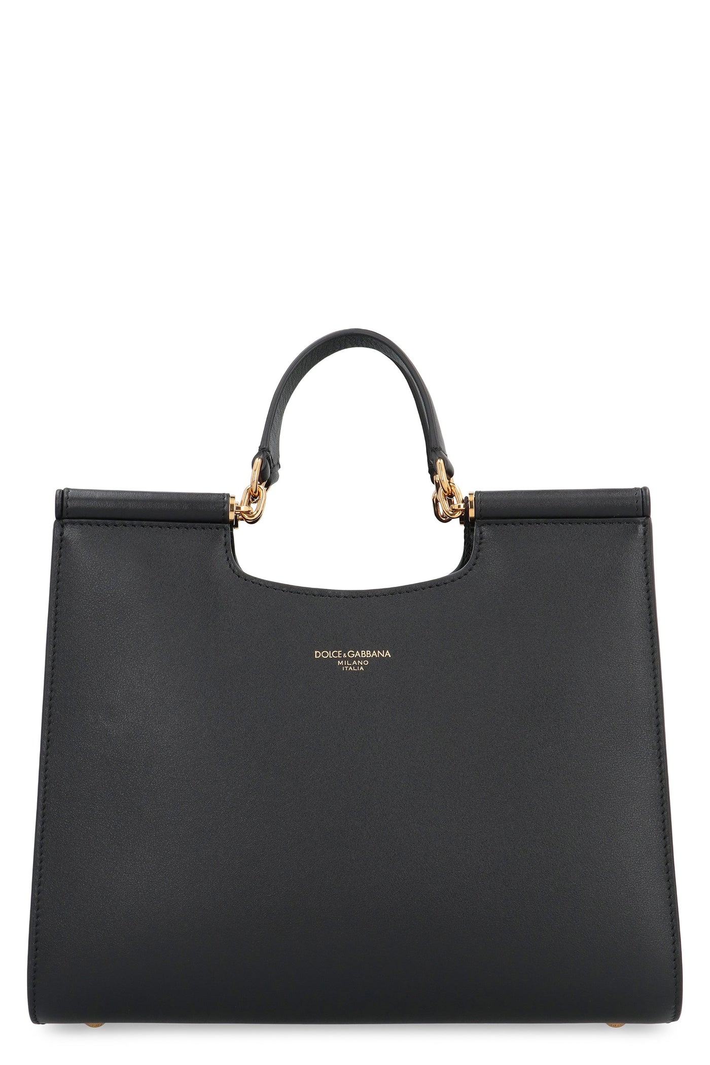 Dolce & Gabbana Sicily Tote Bag — Black Calf