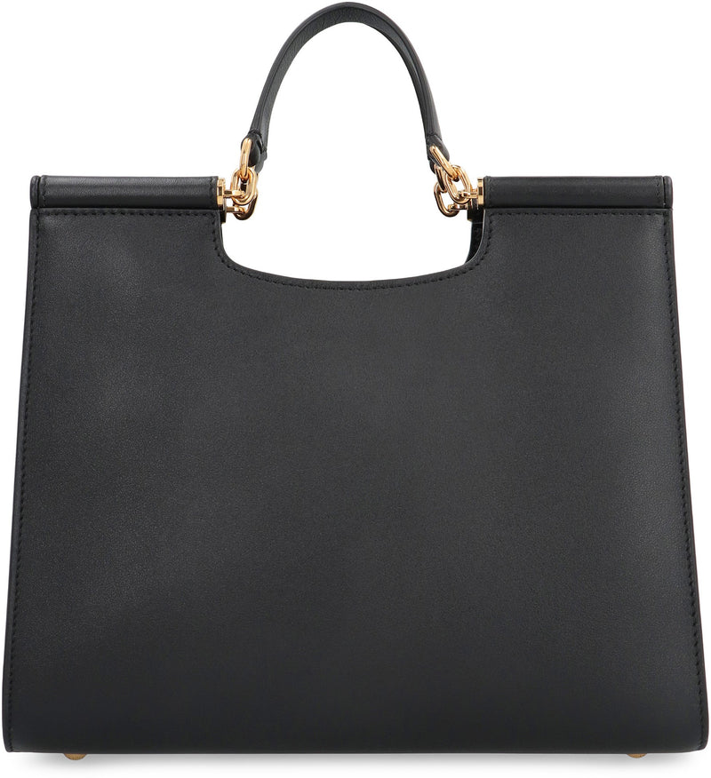 Dolce & Gabbana Sicily Tote Bag — Black Calf