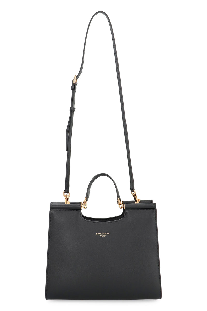 Dolce & Gabbana Sicily Tote Bag — Black Calf