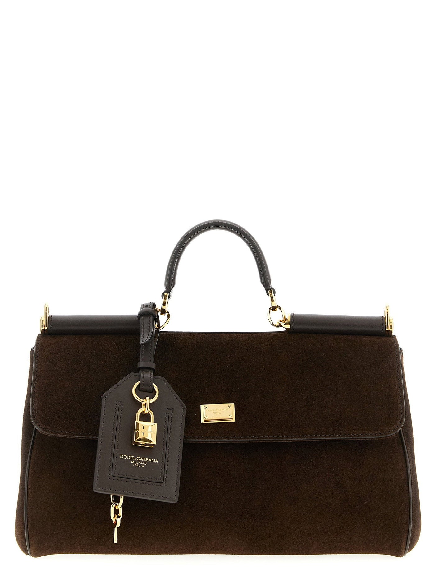 Dolce & Gabbana My Sicily Top Handle Bag — Brown