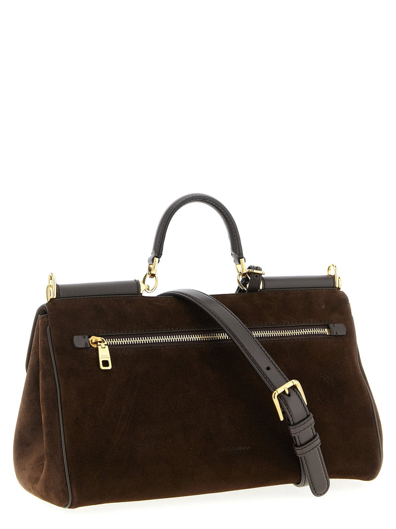 Dolce & Gabbana My Sicily Top Handle Bag — Brown