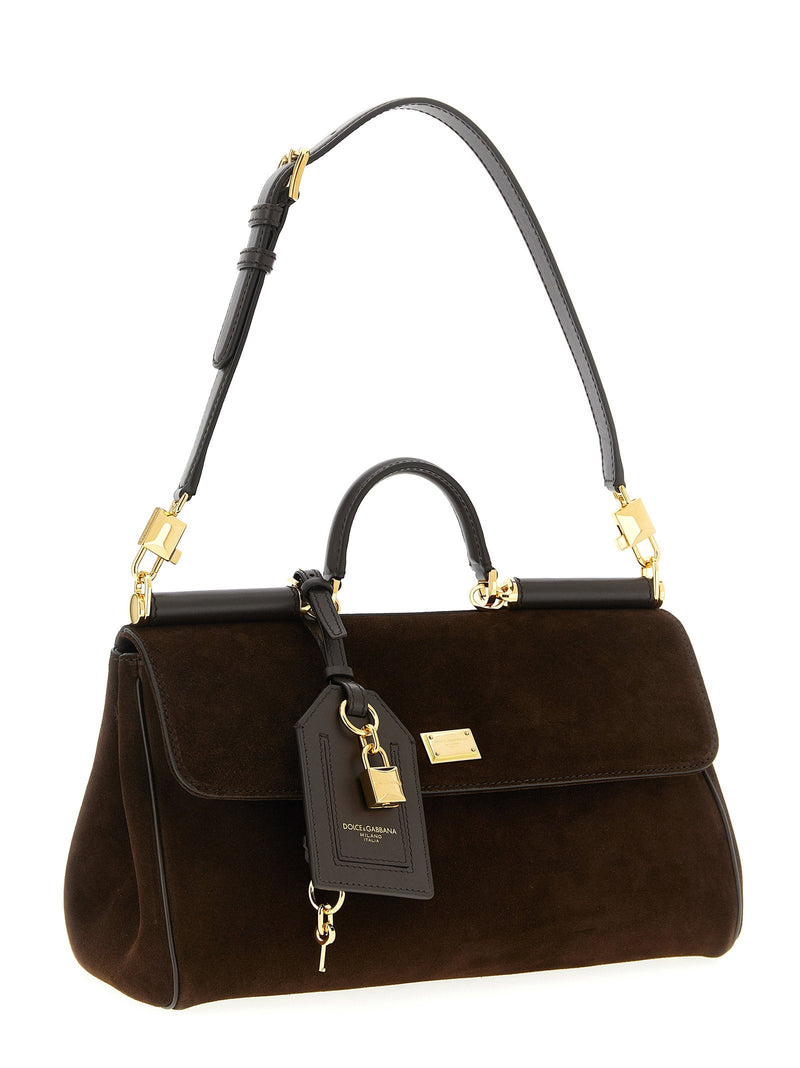Dolce & Gabbana My Sicily Top Handle Bag — Brown