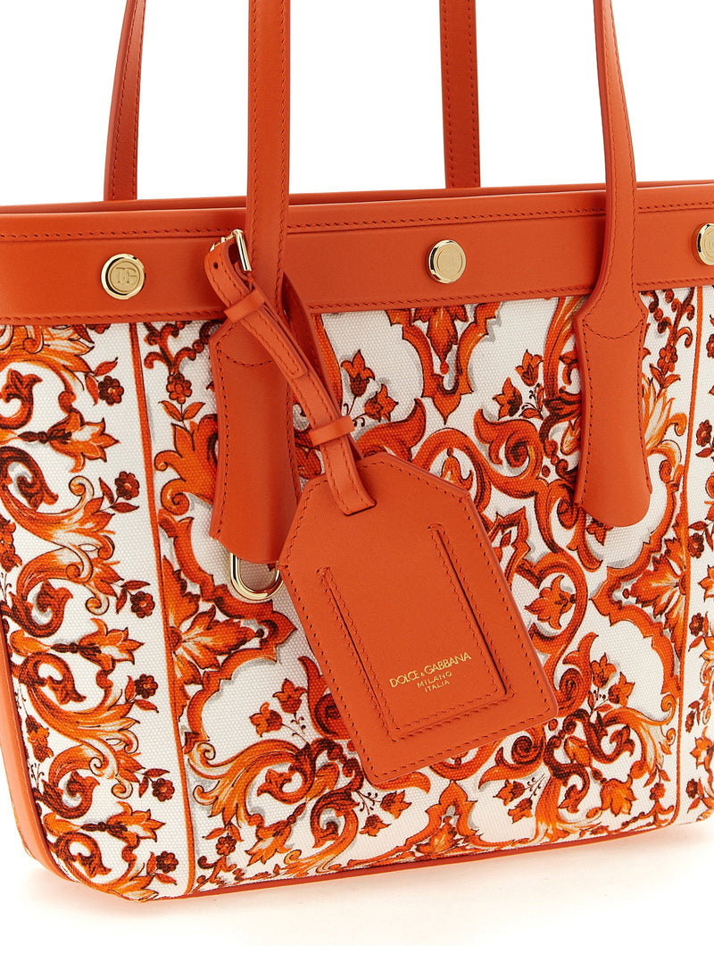 Dolce & Gabbana Atene Tote Bag — Orange