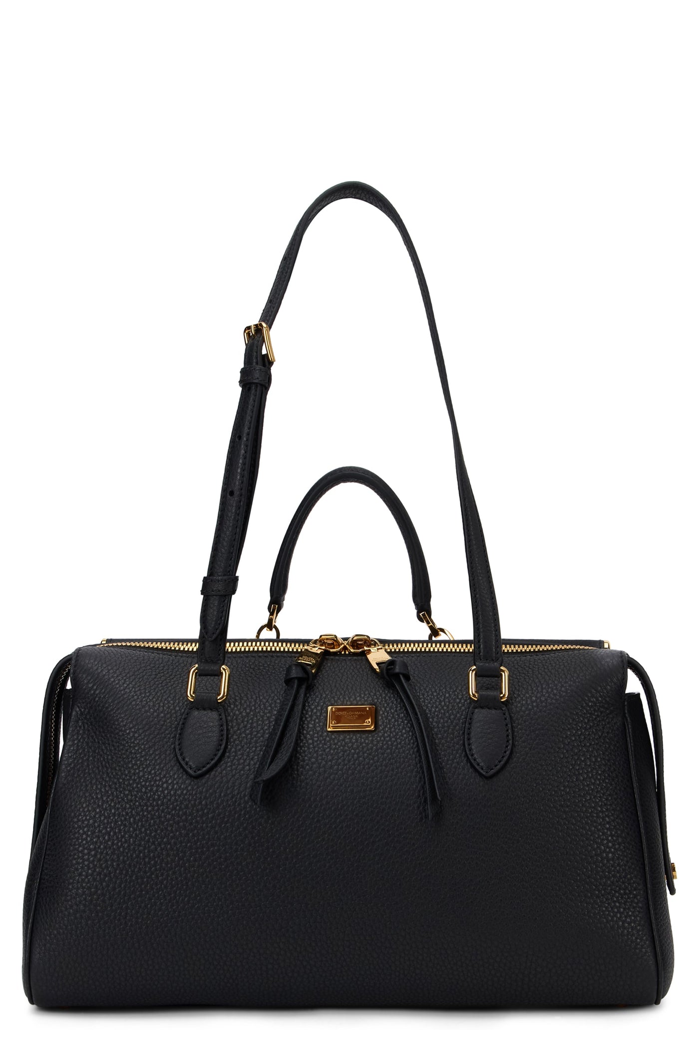 Dolce & Gabbana Calfskin Pvc Tote Bag — Black