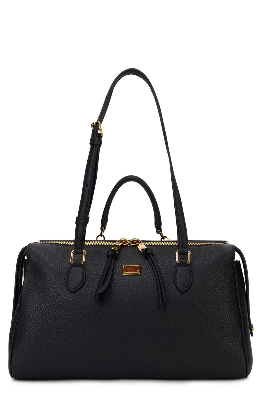 Dolce & Gabbana Calfskin Pvc Tote Bag — Black