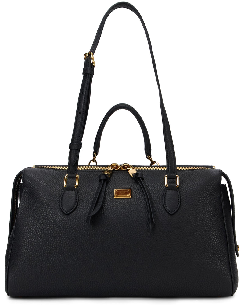 Dolce & Gabbana Calfskin Pvc Tote Bag — Black