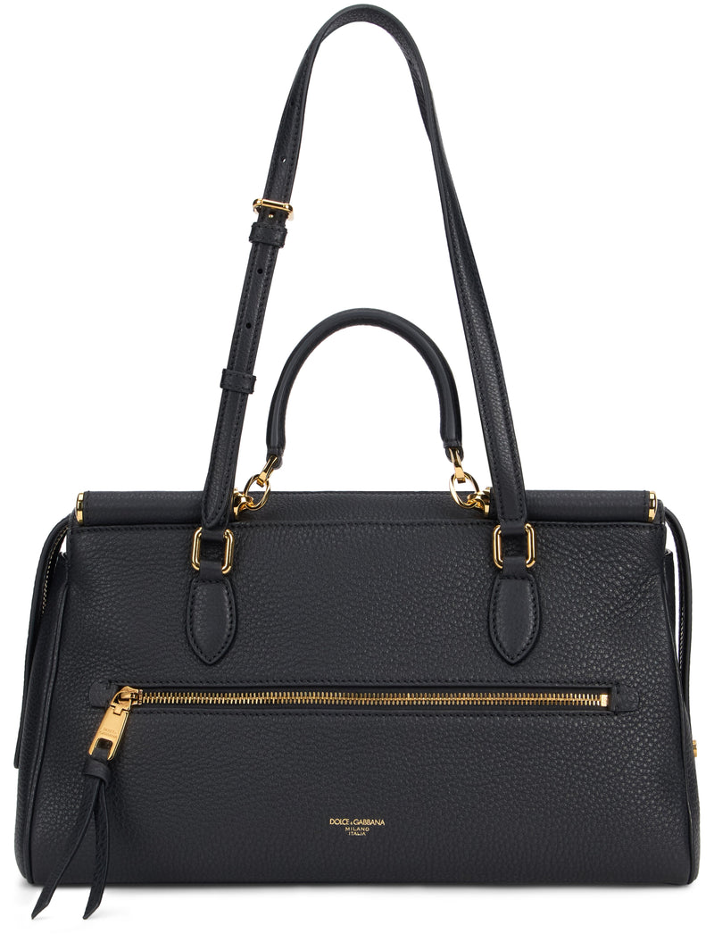 Dolce & Gabbana Calfskin Pvc Tote Bag — Black