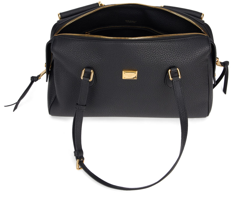 Dolce & Gabbana Calfskin Pvc Tote Bag — Black